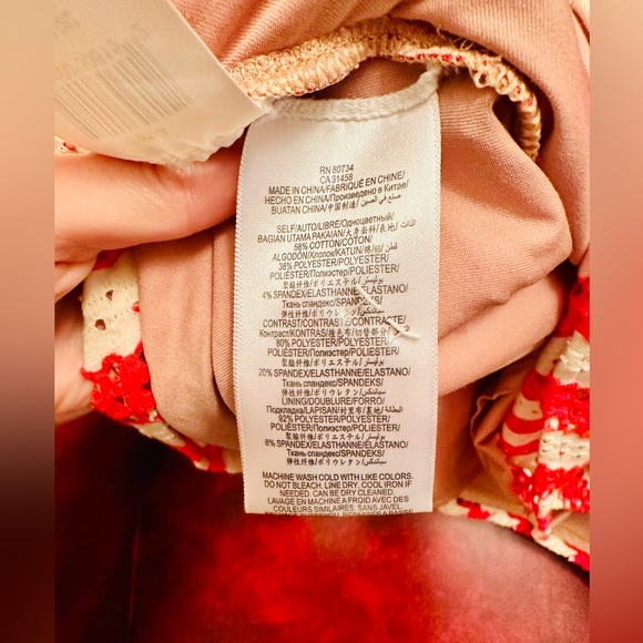 BCBGMAXAZRIA Kristina Poppy Striped Lace A-Line Zip-Back Dress, XS in EUC - Picture 9 of 10